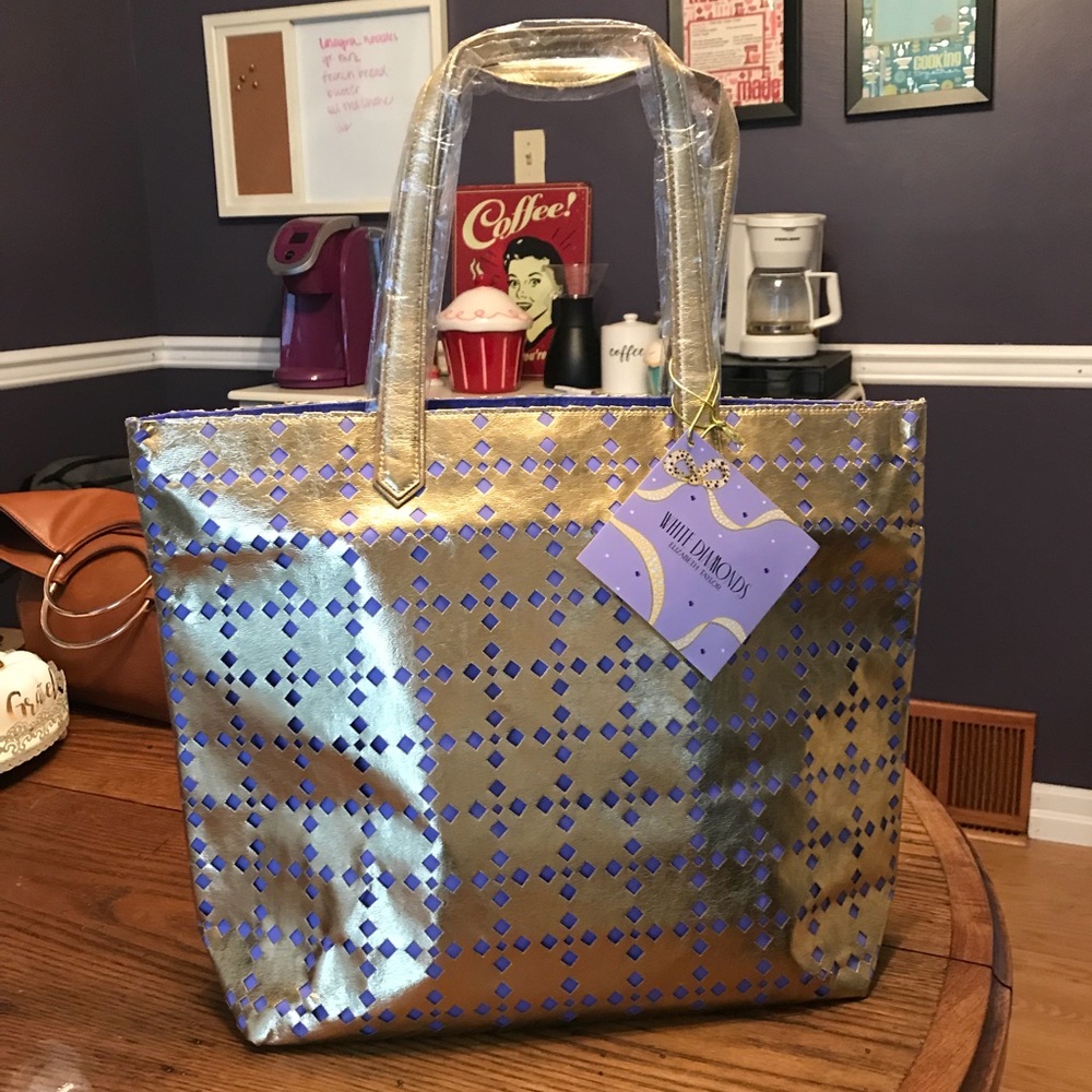 White Diamonds Tote Bag